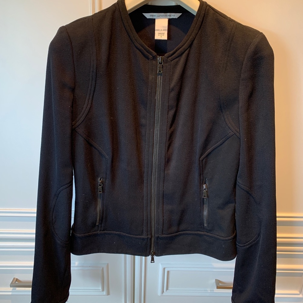 Black Diane von Furstenberg jacket